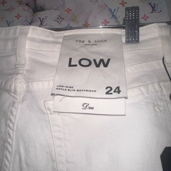 NWT Rag & Bone Dre Low Rise Ankle Slim Boyfriend Jeans - Picture 6 of 10